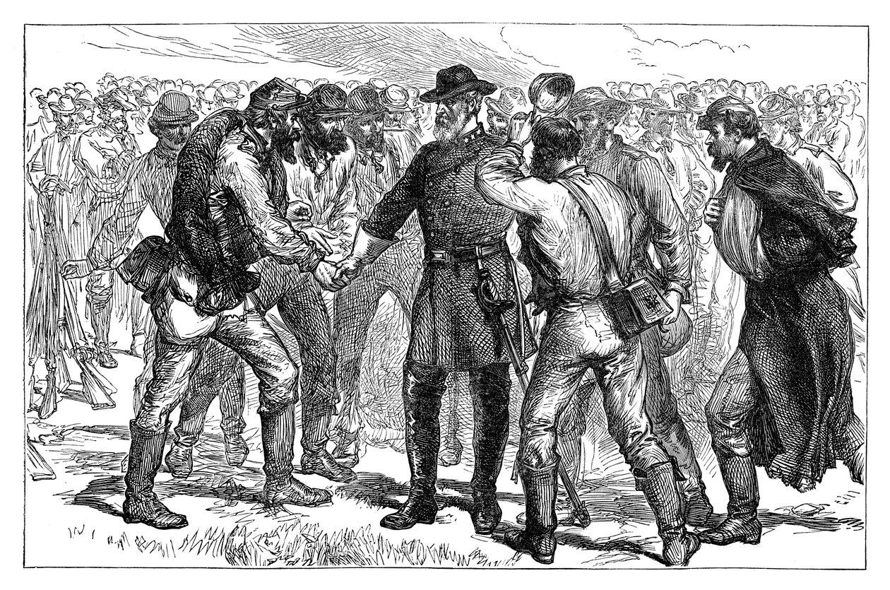 General Lee taking farewell of his soldiers, 1865 late 19th century by Unbekannt
