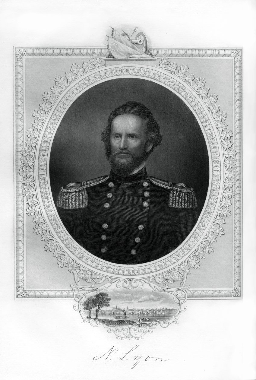 General Nathaniel Lyon, Union general in the American Civil War, 1862-1867 by Unbekannt
