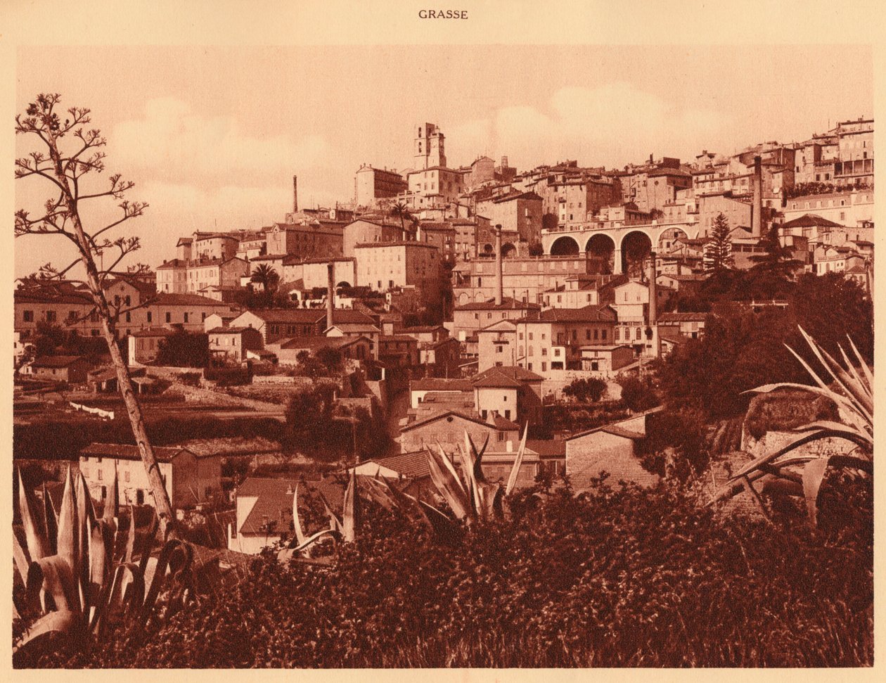 General View of Grasse by Unbekannt