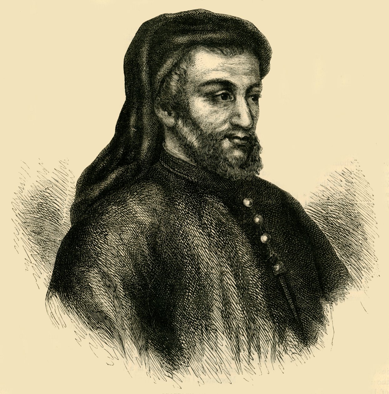 Geoffrey Chaucer, c. 1878 by Unbekannt