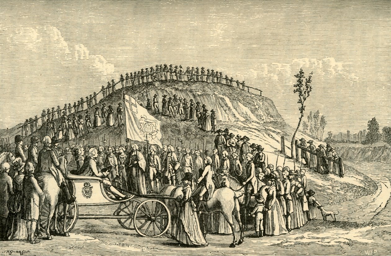 George III and Queen Charlotte at Eton Montem by Unbekannt