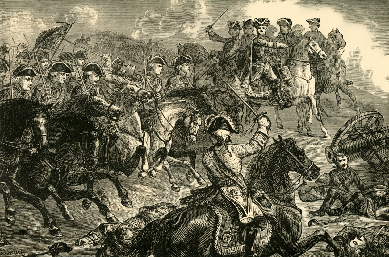 George II at the Battle of Dettingen, 27 June 1743 by Unbekannt
