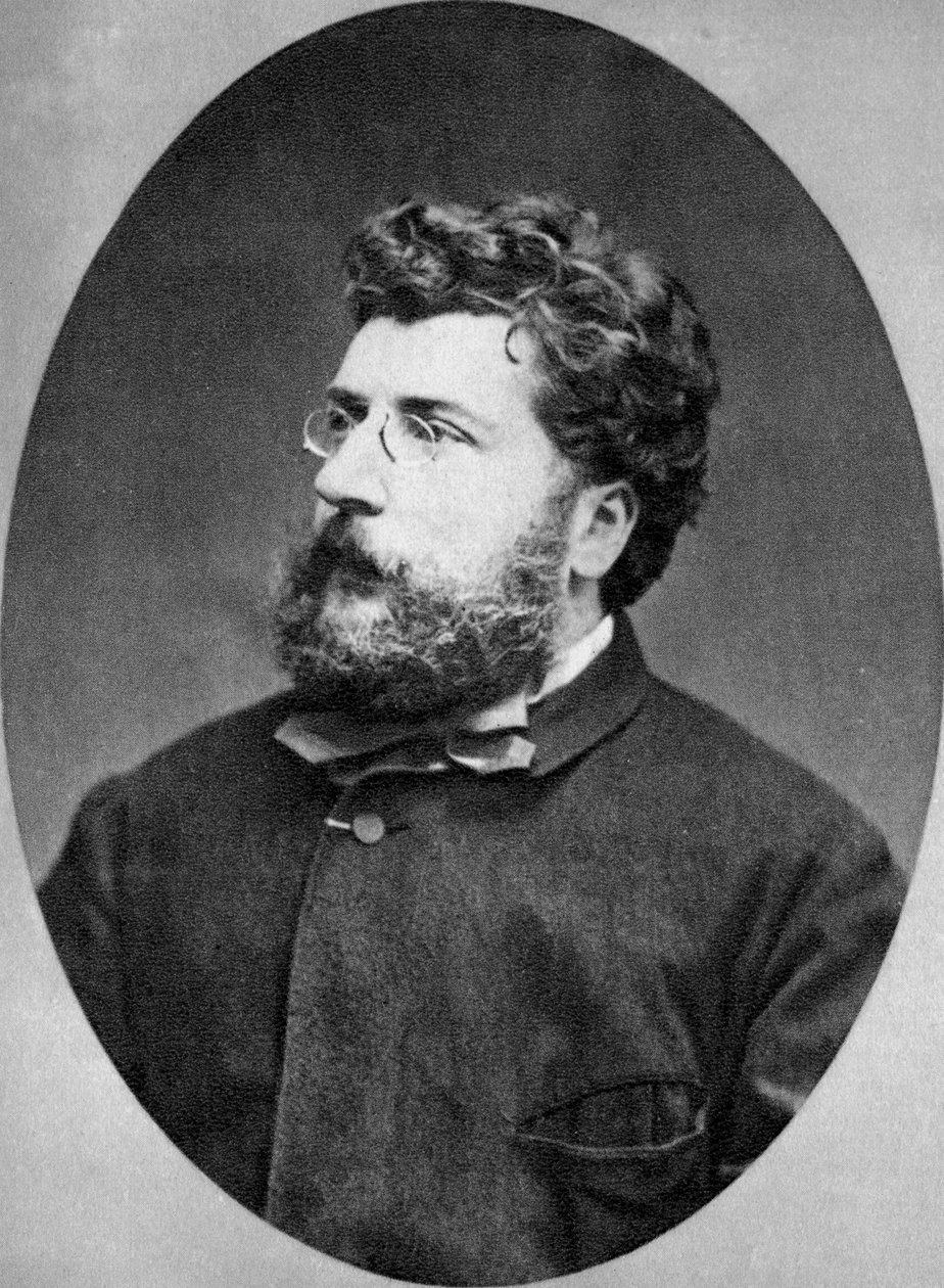 Georges Bizet, French composer, 1874 by Unbekannt