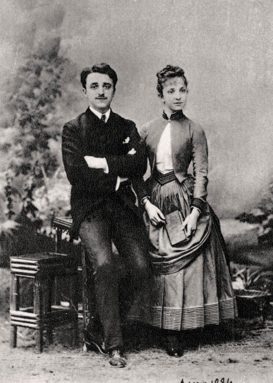 Georges and Jeanne Hugo, Grandchildren of French Novelist Victor Hugo, 1884 by Unbekannt