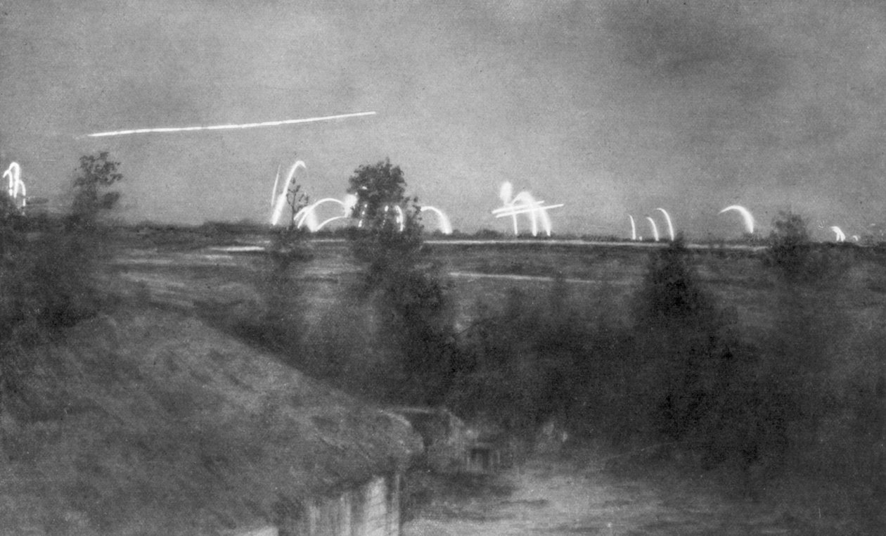 German Artillery, the Champagne Front, France, World War I by Unbekannt
