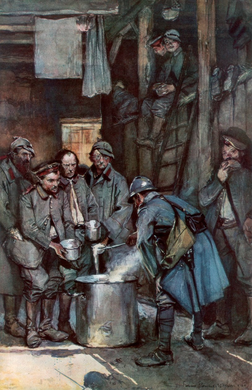 German Prisoners in Souville, Verdun, France, 26 March 1916, 1926 by Unbekannt