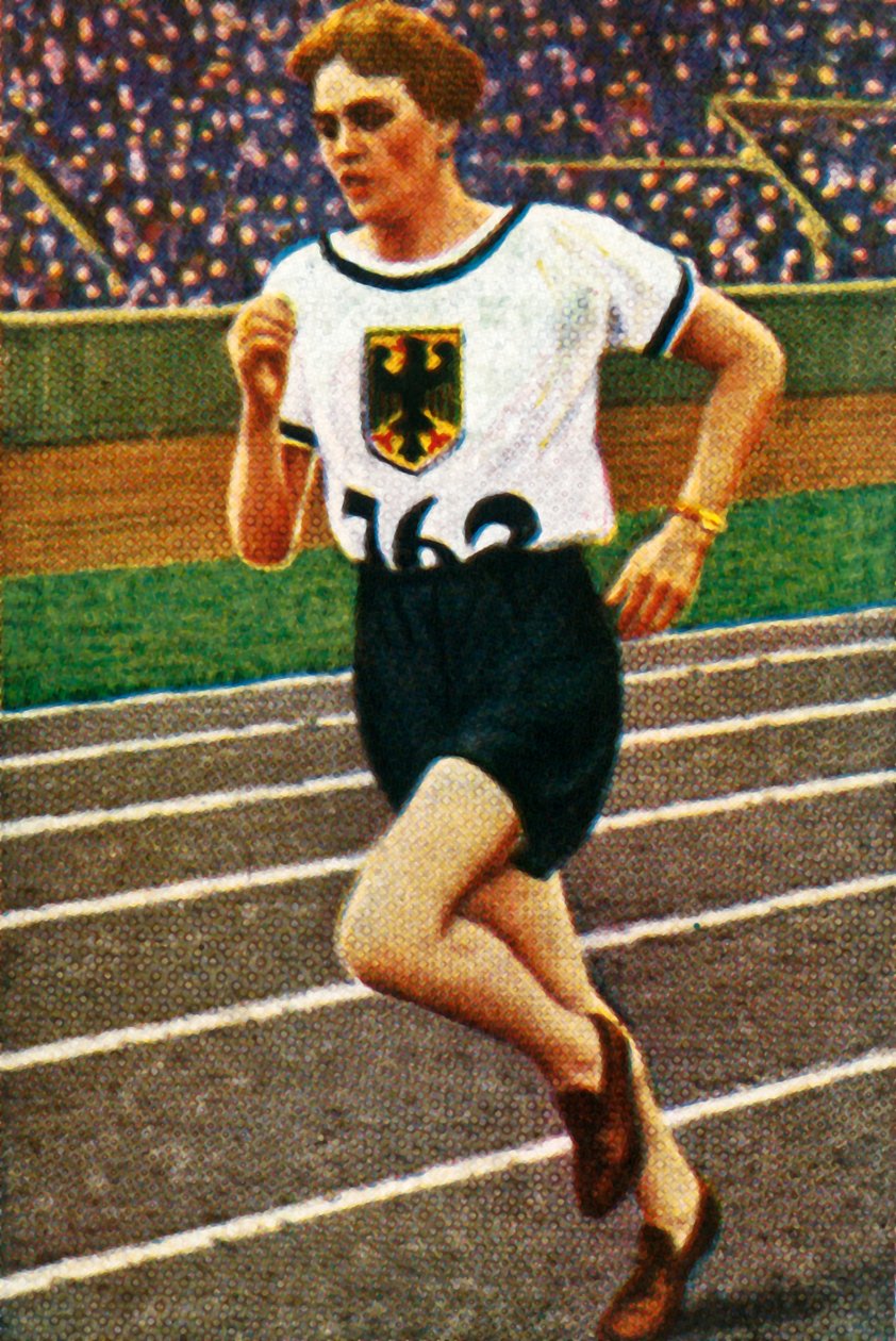 German runner Lina Radke by Unbekannt