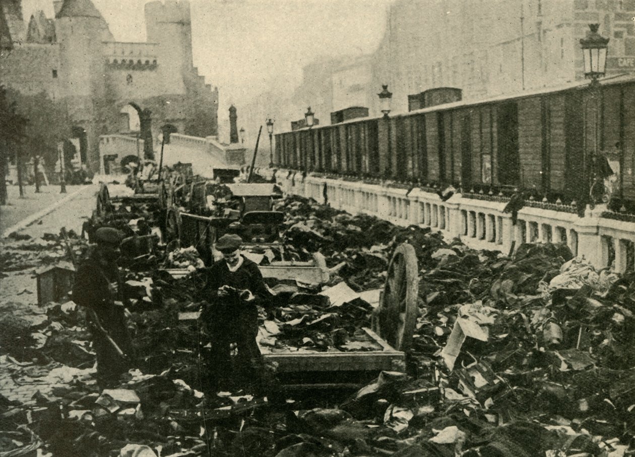 German Sailors at Antwerp, Belgium, First World War by Unbekannt