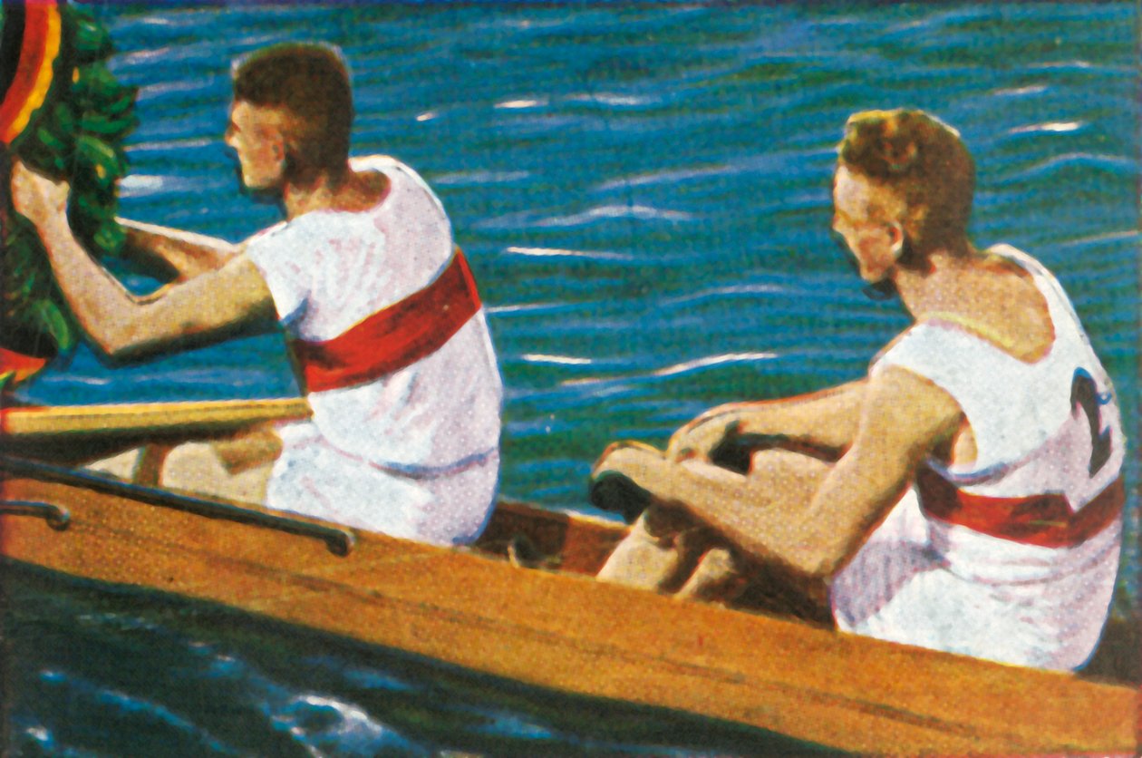German Winners of the Coxless Pairs, 1928 by Unbekannt
