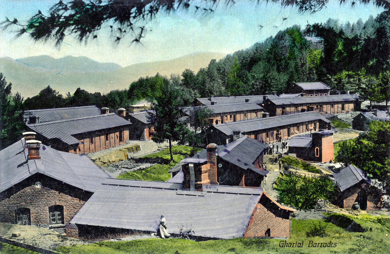Gharial Barracks, India by Unbekannt