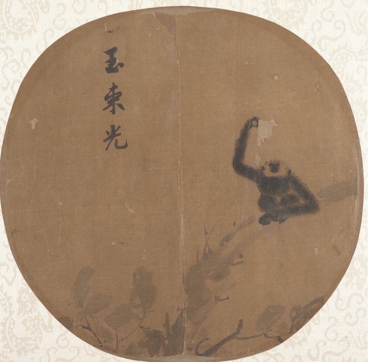 Gibbon Seated on a Branch, late 12th century by Unbekannt