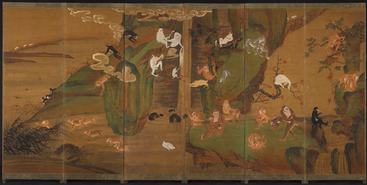 Gibbons in a Landscape by Unbekannt