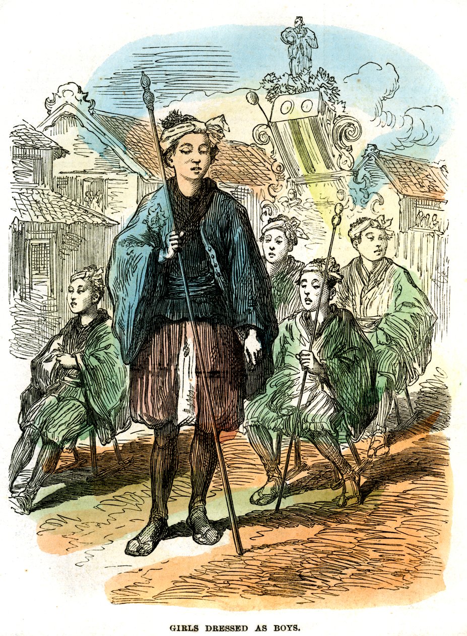 Girls dressed as boys, New Year