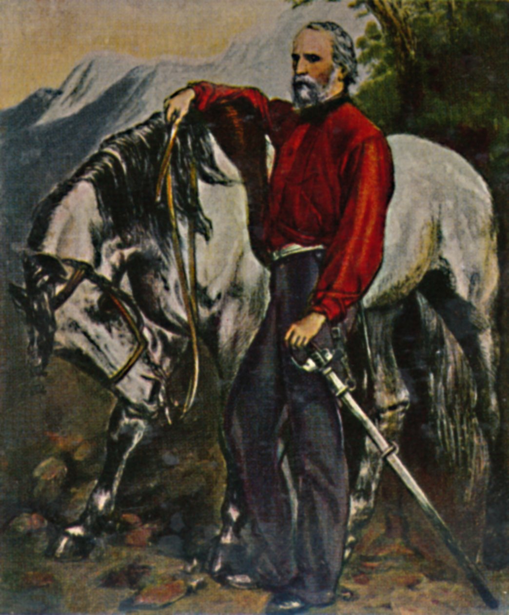 Giuseppe Garibaldi by Unbekannt: Premium art reproduction