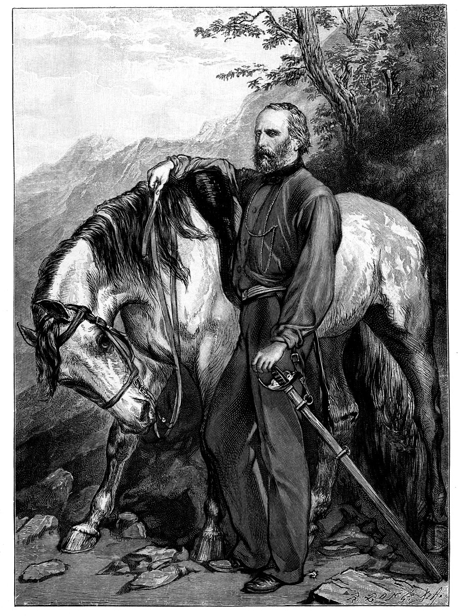 Giuseppe Garibaldi, Italian patriot and soldier of the Risorgimento by Unbekannt