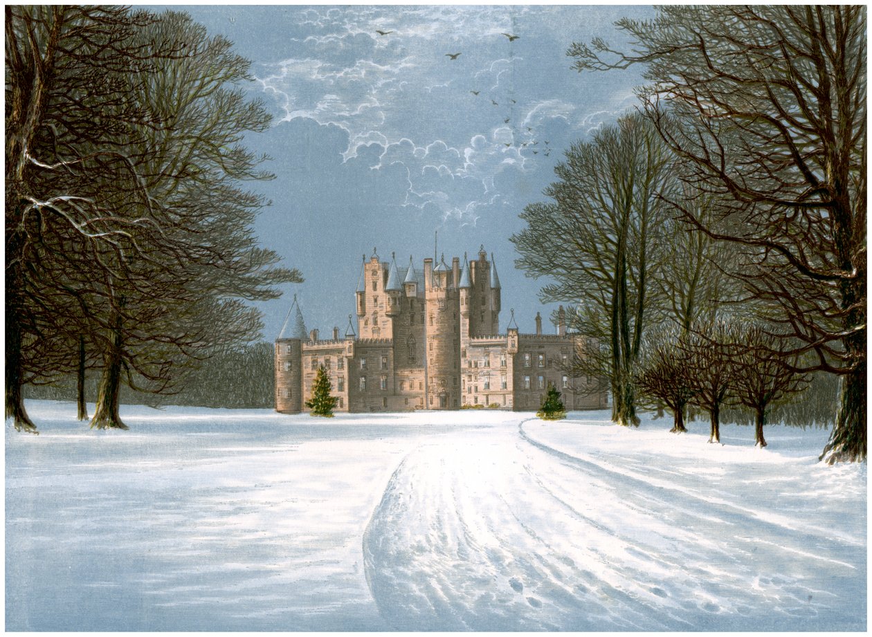 Glamis Castle, Angus, Scotland, home of the Earl of Strathmore, c1880 by Unbekannt