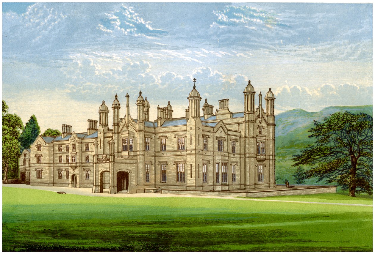 Glanusk Park, Brecknockshire, Wales, home of Baronet Bailey by Unbekannt