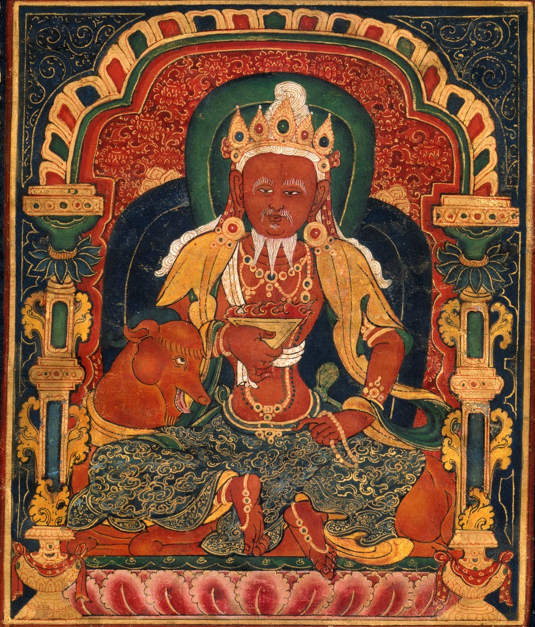 God of Fire, Agni, of the Medicine Buddha Mandala by Unbekannt