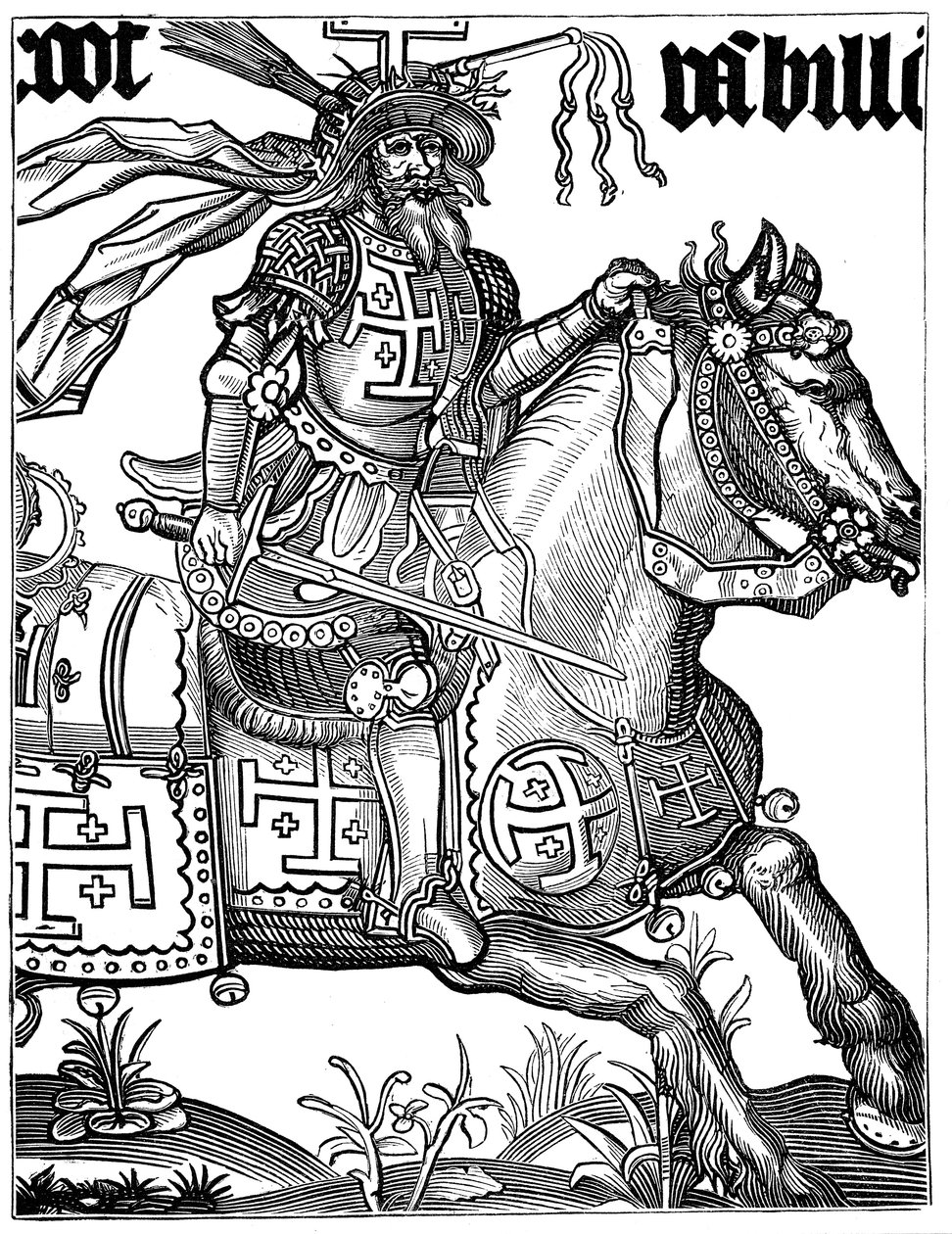 Godfrey of Bouillon, 11th century French crusader, 15th century by Unbekannt