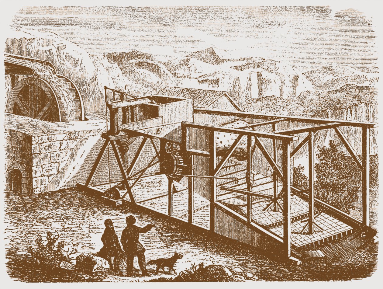 Gold Mining in the Urals by Unbekannt