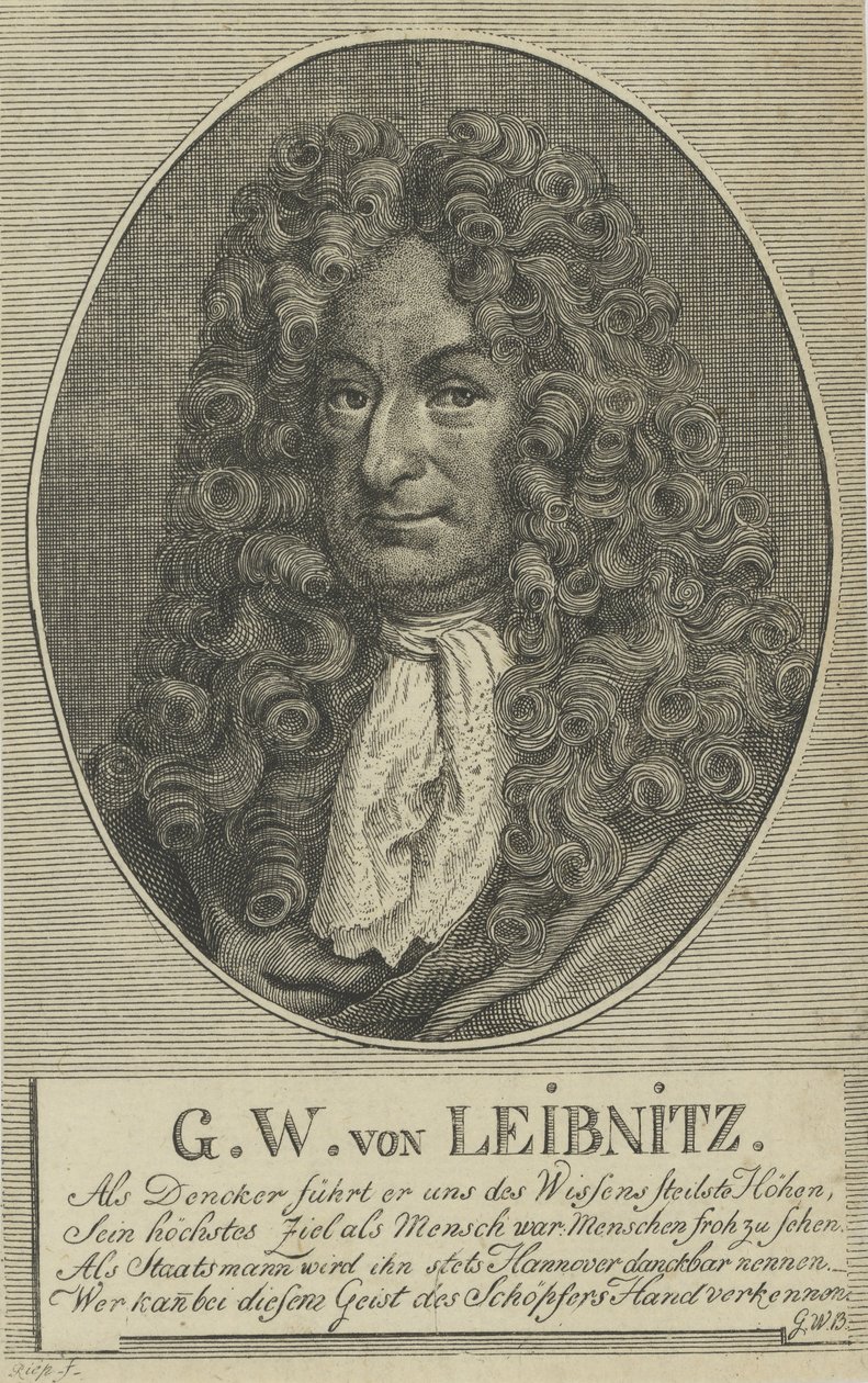 Gottfried Wilhelm Leibniz by Unbekannt