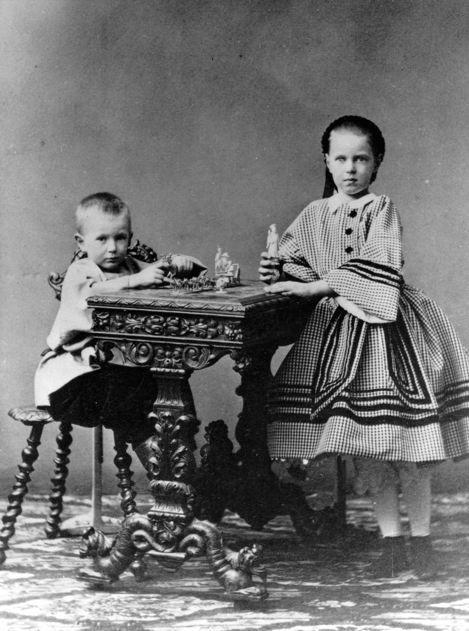Grand Duke Sergei Alexandrovich and Grand Duchess Maria Alexandrovna of Russia, 1860 by Unbekannt