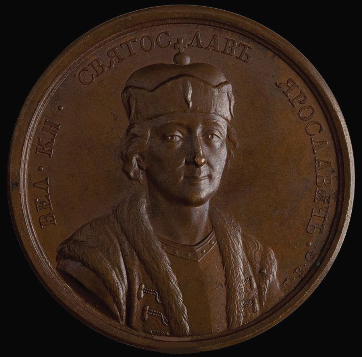 Grand Prince Sviatoslav II of Kiev from the Historical Medal Series, 1770s by Unbekannt