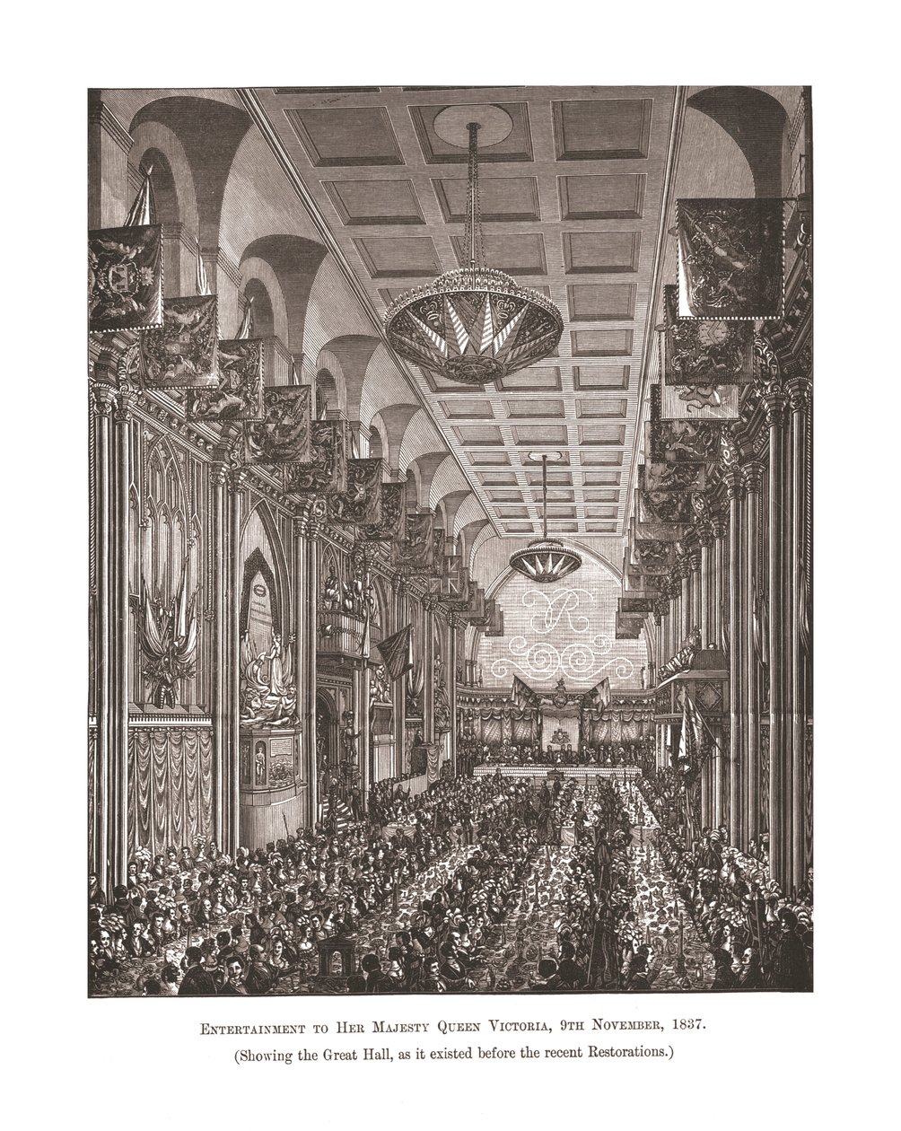 Great Hall, Guildhall, 1837, 1886 by Unbekannt