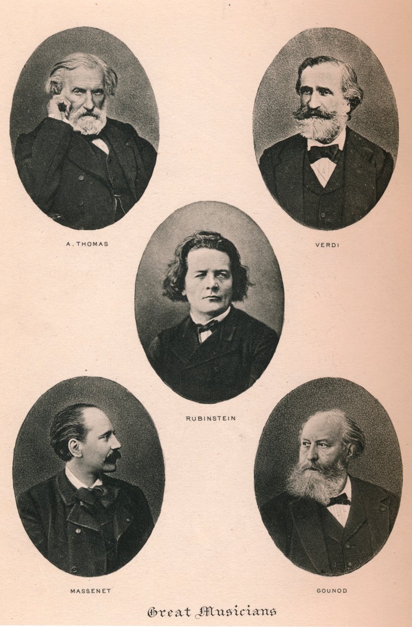 Great Musicians - Plate I., 1895 by Unbekannt