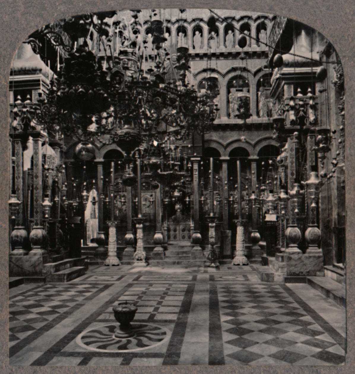 Greek Cathedral in the Holy Sepulchre Church, Jerusalem, c1900 by Unbekannt