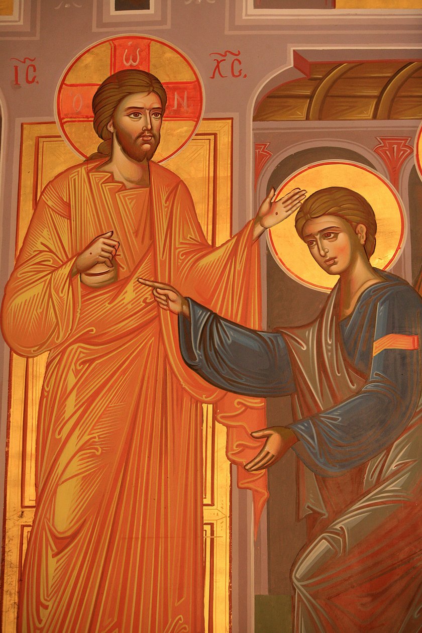 Greek Orthodox Icon Depicting Christ Showing His Wounds, Thessaloniki, Greece by Unbekannt
