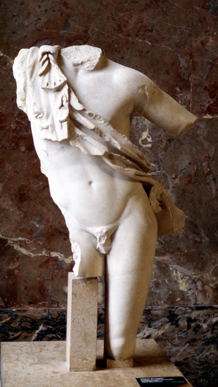Greek Statue of a Male Torso by Unbekannt