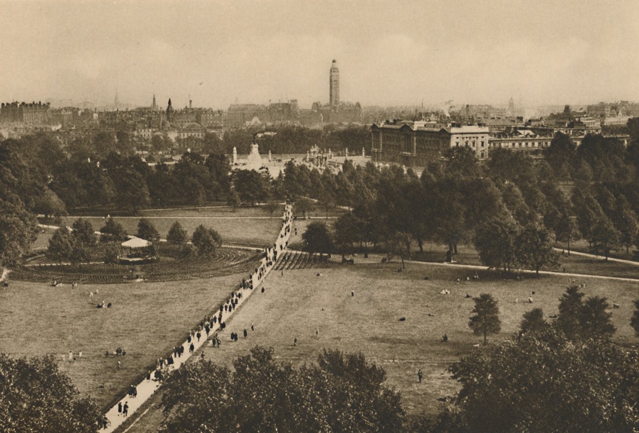 Green Park and Westminster from the Structure That Has Usurped The Site of Old Devonshire by Unbekannt