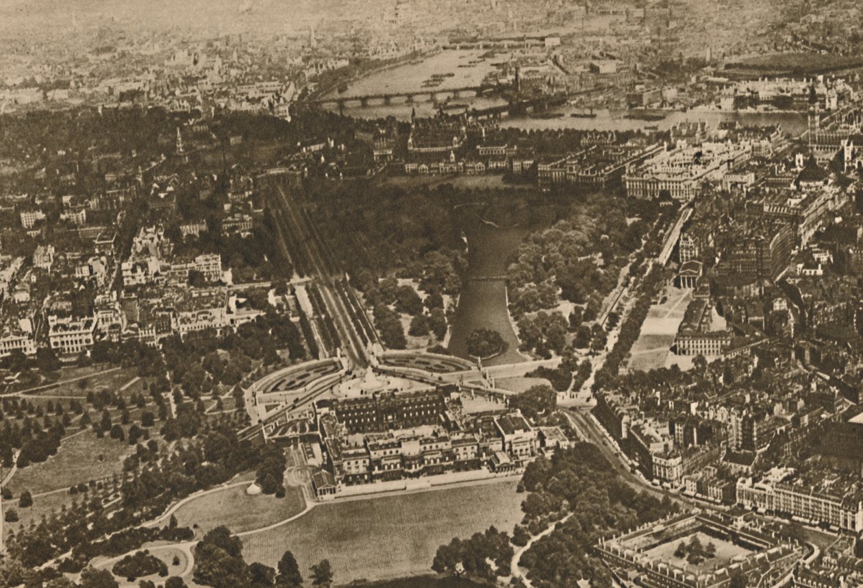 Green Woodlands By The Waters of Westminster: Part of the Manor of Hyde Below The Biplanes Wing by Unbekannt