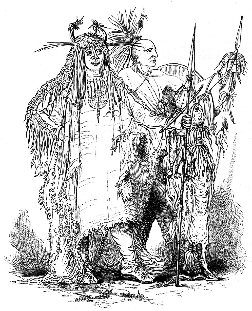Group of Frontier Indians by Unbekannt