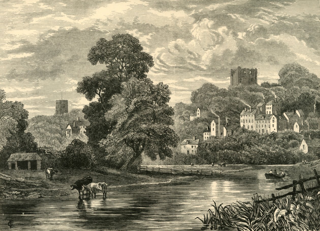 Guildford from the River, 1898 by Unbekannt