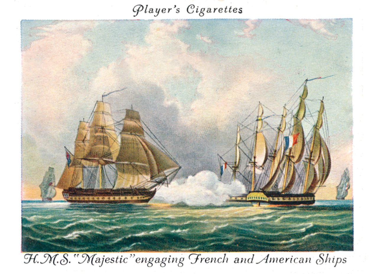 H.M.S Majestic Engaging French and American Ships, 1936 by Unbekannt
