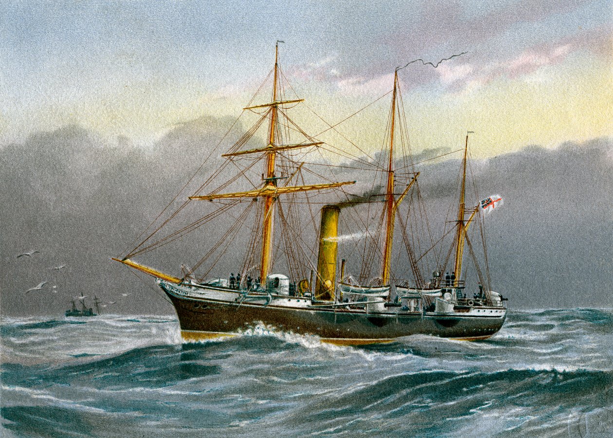 HMS Nymphe, Royal Navy sloop, c1890-c1893 by Unbekannt