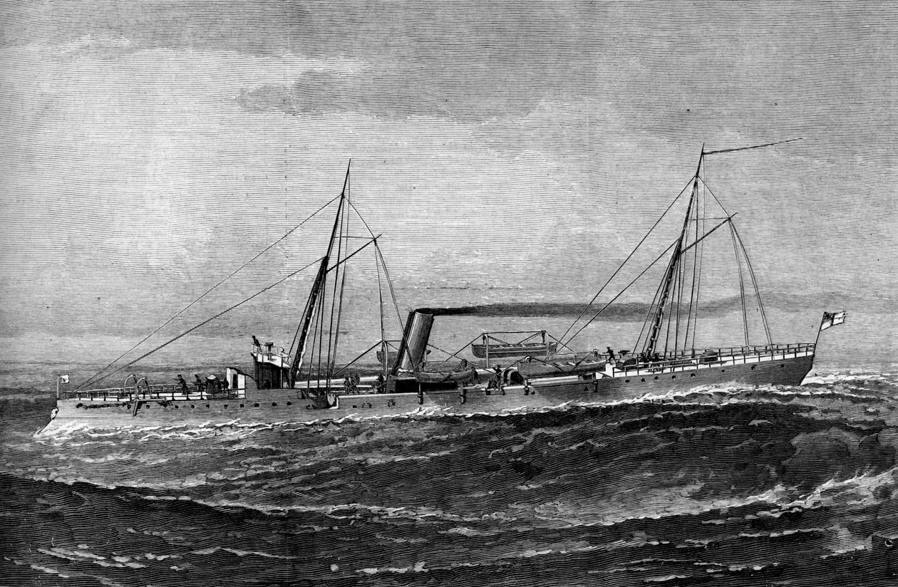 HM Torpedo Gun Boat Rattlesnake, 1887 by Unbekannt