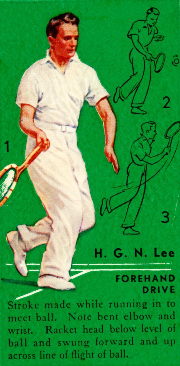 H. G. N. Lee - Forehand Drive, c1935 by Unbekannt