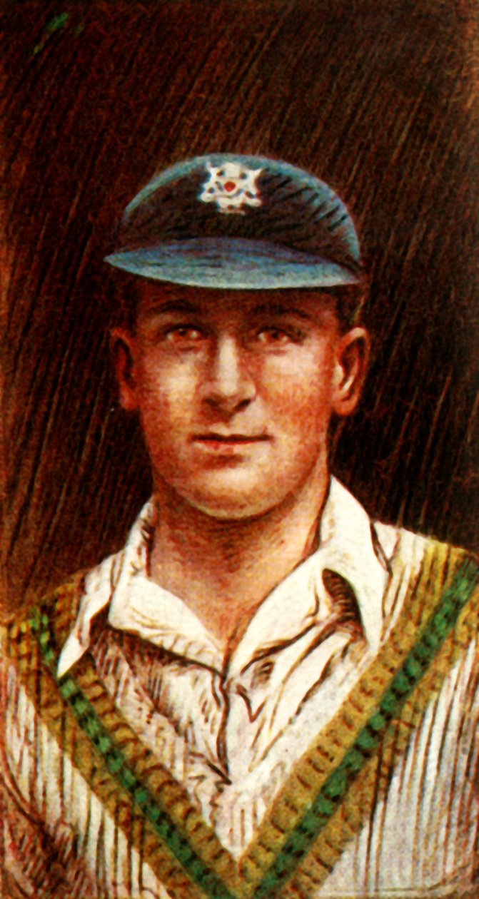 H. Larwood Notts, 1928 by Unbekannt