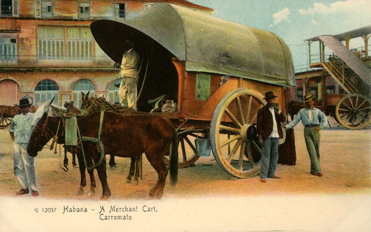 Habana - A Merchant Cart, Carromato, c1910 by Unbekannt