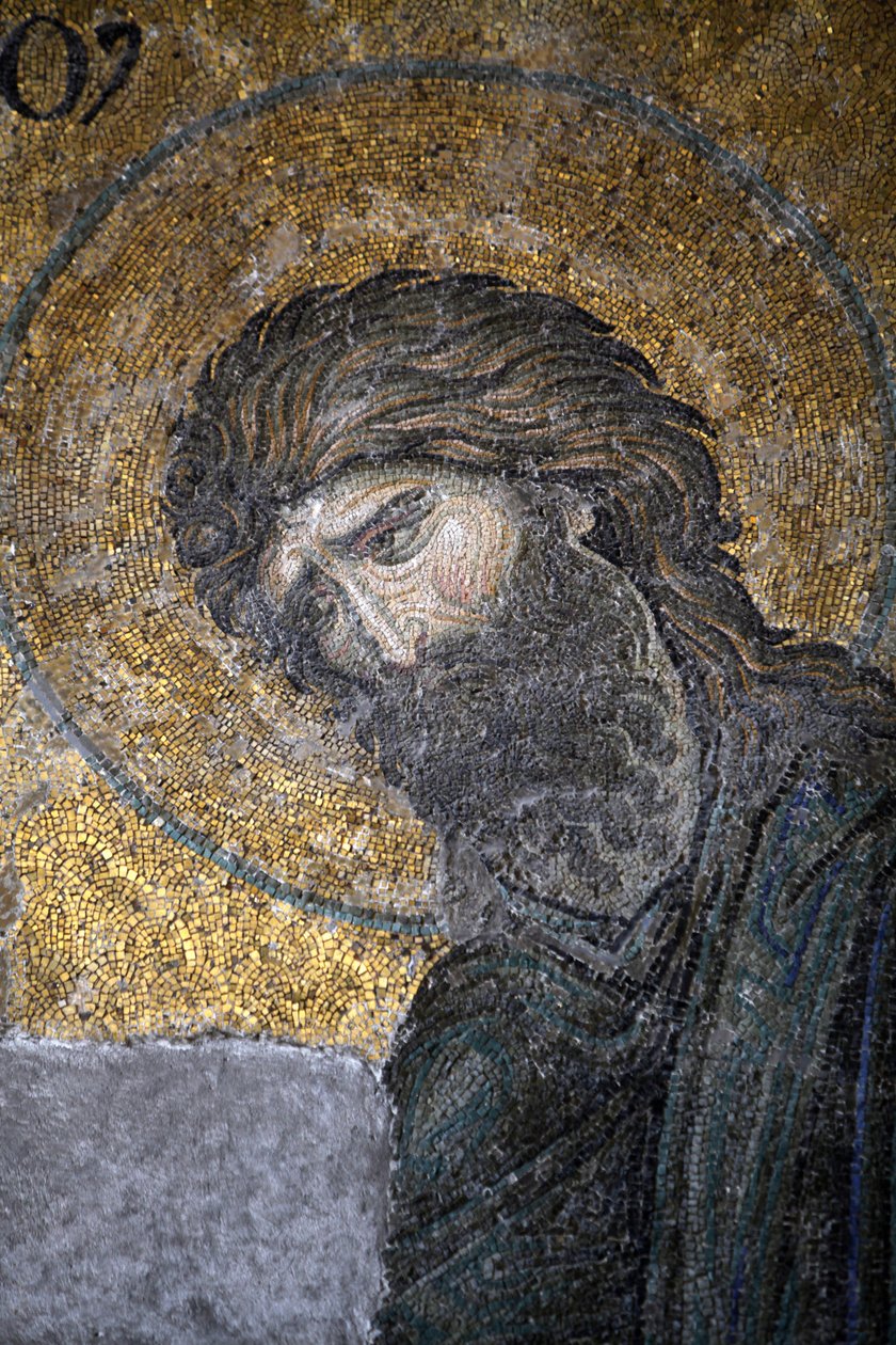 Deesis Mosaic - John the Baptist, Hagia Sophia, Istanbul, Turkey by Unbekannt