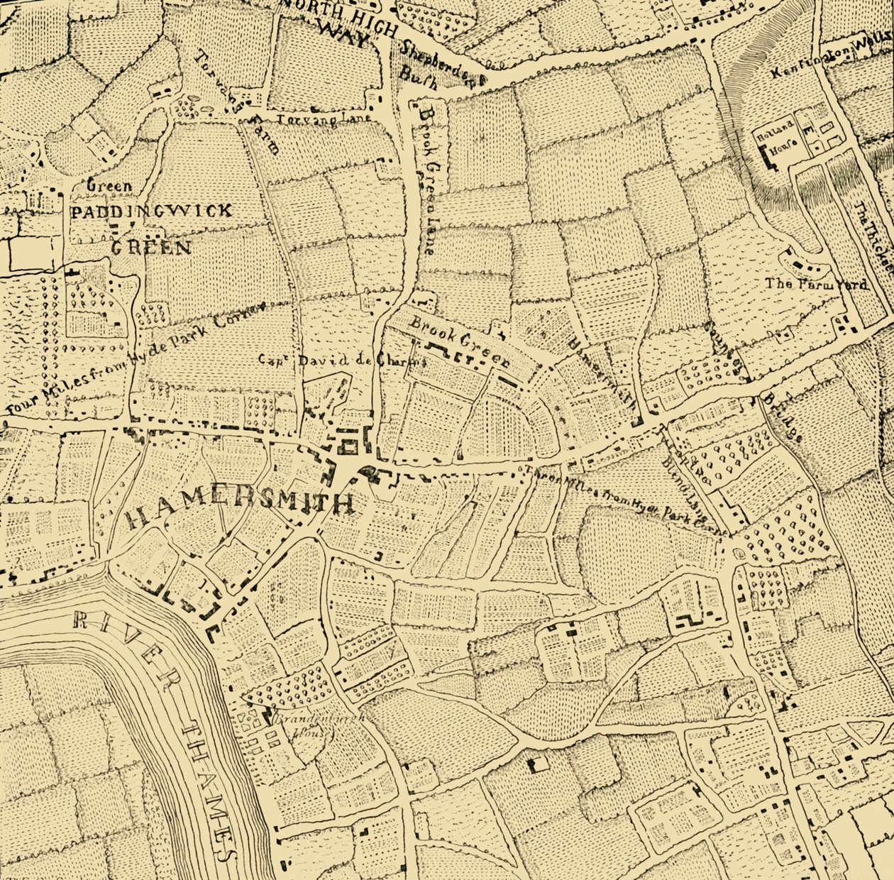 Hammersmith in 1746, c. 1878 by Unbekannt