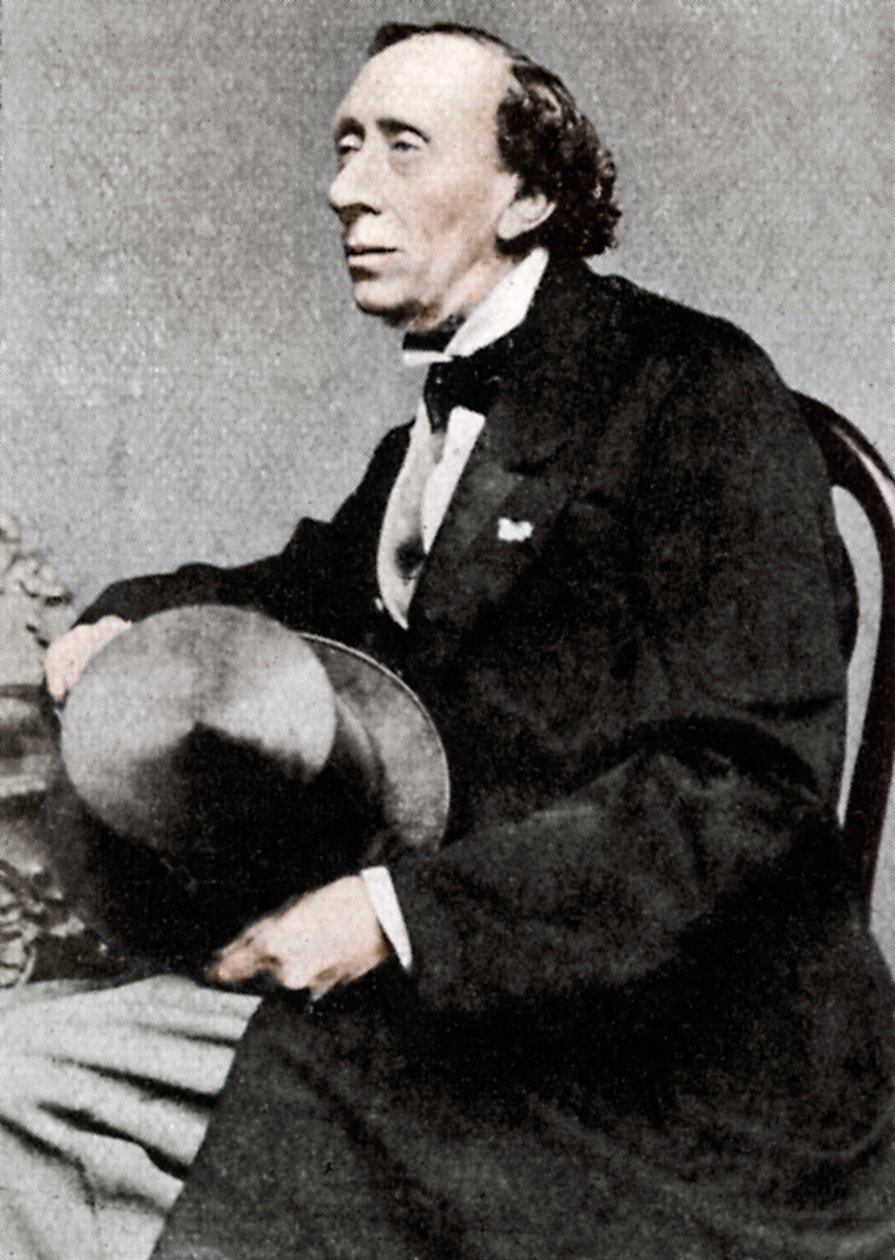 Hans Christian Andersen, Danish author and poet, mid 19th century by Unbekannt