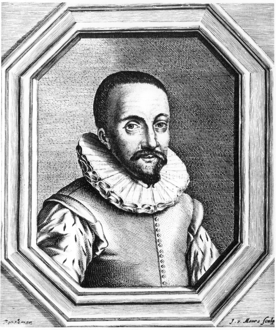 Hans Lippershey, Dutch optician credited with the discovery of the telescope, 1655 by Unbekannt