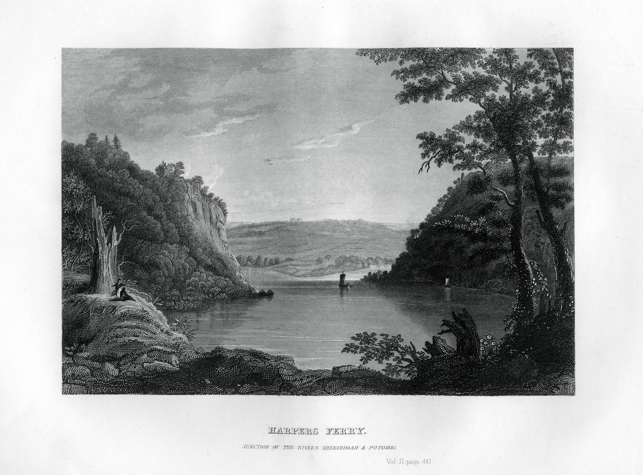 Harpers Ferry, Junction of the Shenandoah and Potomac Rivers, West Virginia, USA by Unbekannt