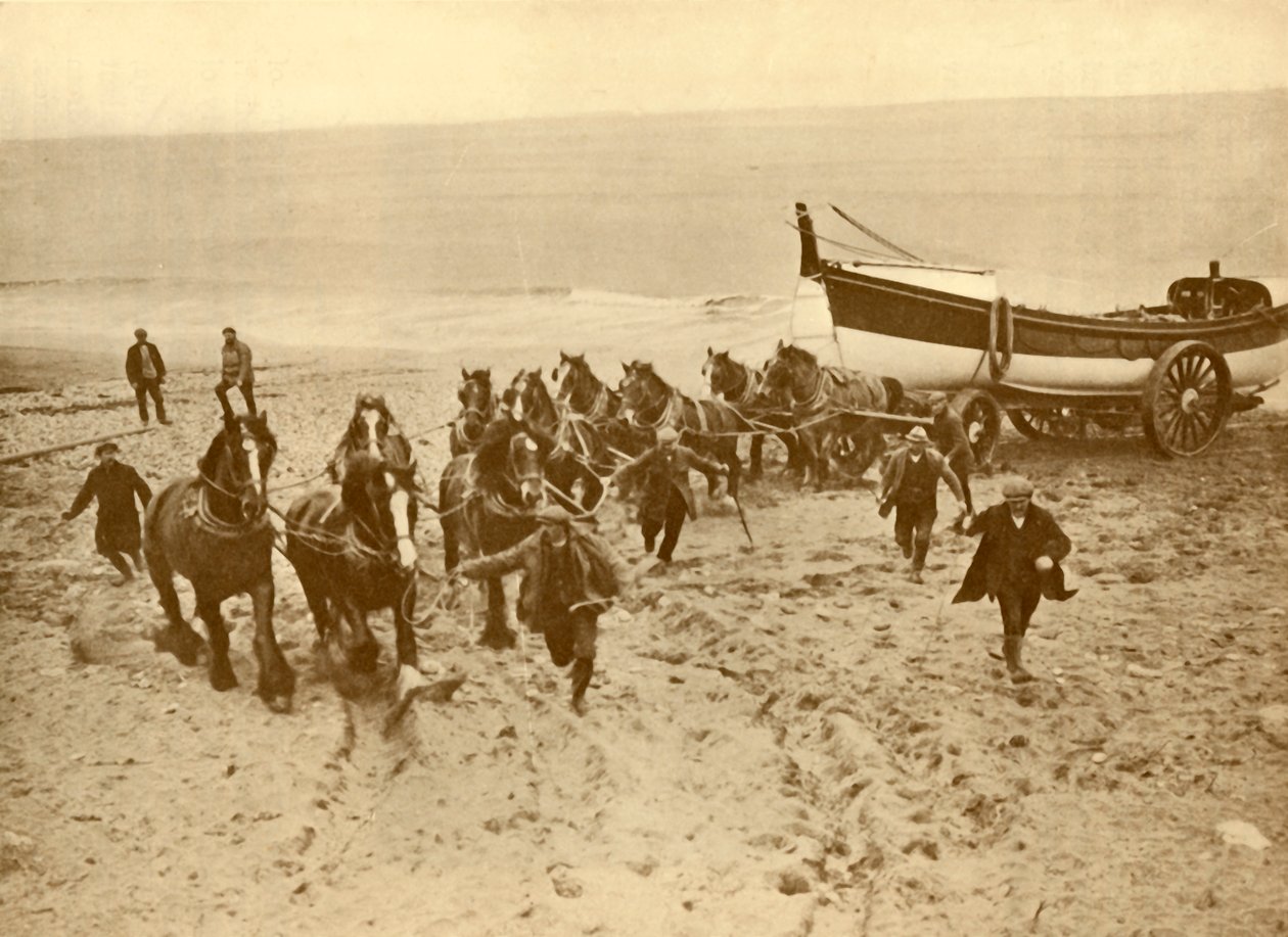 Hauling the Lifeboat by Unbekannt