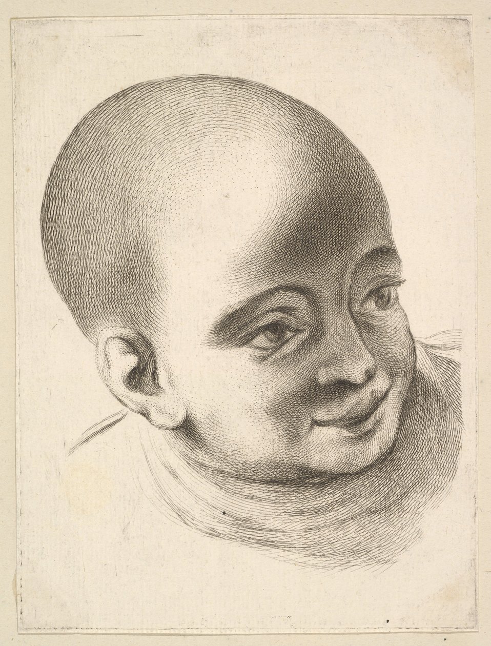 Head of a Child, from Livre de Têtes Gravées d