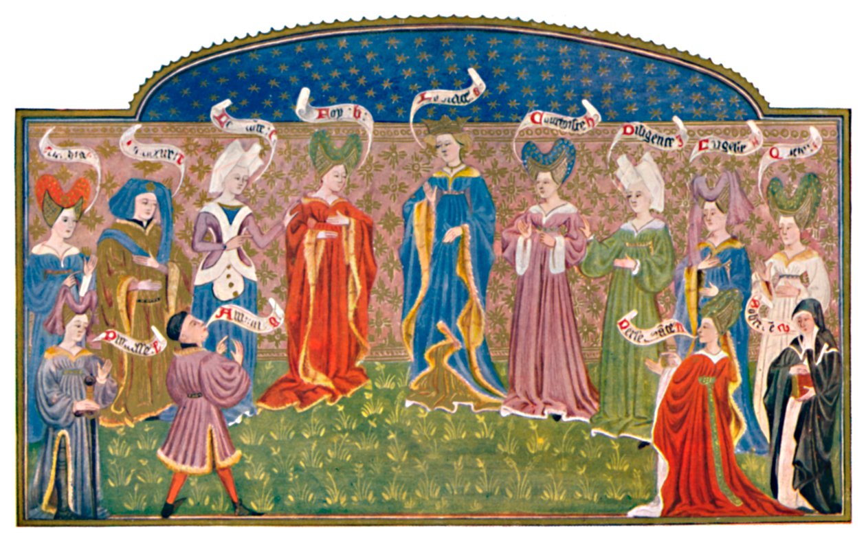 Headdresses in the Fifteenth Century MS. Roy. 15 E. v. by Unbekannt